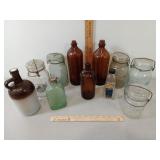 Atlas E-Z Seal Jars, Embossed Bottles +