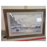>Framed Ocean picture Bob Sanders