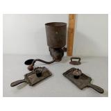 Wall Mounted Coffee Grinder, Pair Cast Iron