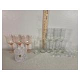 Crystal drink glasses
