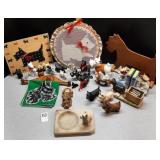 Various ceramic Scottie Dog & other