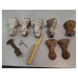 Cast iron bathtub feet +