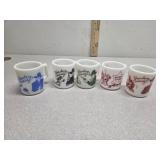 Hopalong Cassidy, Wyatt Earp milkglass cowboy