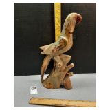 Hand carved onyx parrot