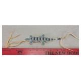 Native American beaded lizard, by Dorothy Ann