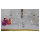 Margarita, wine, shot & other glasses