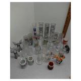 Shot glasses: jagermeister, Budweiser & other