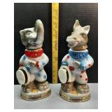 Jim Beam decanters  Democrat Elephant &