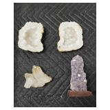 *Crystals amethyst geod & gold dipped Quartz