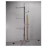 Metal rotating towel rack