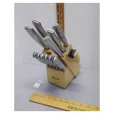 Farberware knife set & block