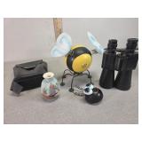 Bumblebee metal yard decor, binoculars, art