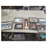 Christmas Snow man framed art