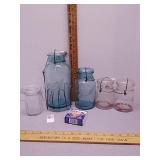 5 glass Canning jars: Ball & Atlas