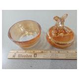 Scottie Dog Powder Jar/Trinket Box in Iridescent