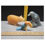 Onyx animal figurines