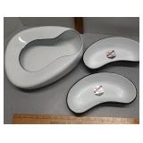 Bed pan & kidney dish Enameled ware
