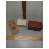 Sewing Machine parts and wood box