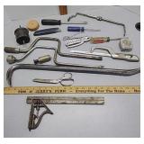 Crowbar, socket wrench, hole saw & other tools