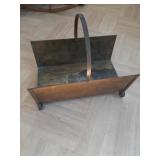 > Brass log/magazine rack