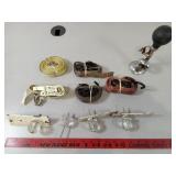 Tie-Down Straps, Glass Knobs +