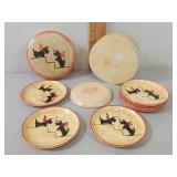 * Vintage Jerywill scottie dog coaster set of 8