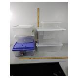 6 Totes with lids