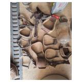 > wood horse stirrups