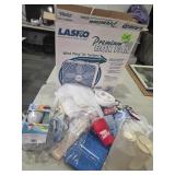 Box fan, kitchen items