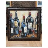 > Wine theme wall decor 34x34