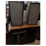 > Stereo cabinet, Allied receiver, speakers,
