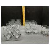 Tumbler drink glasses