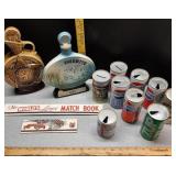 Jim Beam decanters : Elks/ Yosemite, matches &