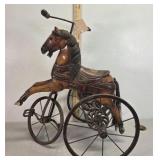 Horse trike cast iron/wood construction