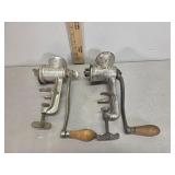 Climax and Excel food grinders