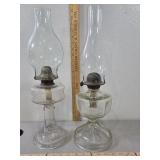 2 oil lamps