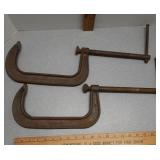 2 C clamps 1480-8'