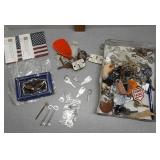 keys, key rings, belt buckle & other