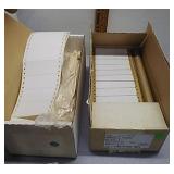 Continuous feed printer labels dot matrix