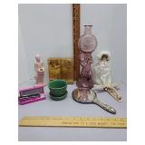 McCoy Planter, Haeger Statue, dolls  & other