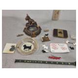 Scottie Dog, charms, Barrettes, ashtrays +