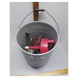 Bucket with tools