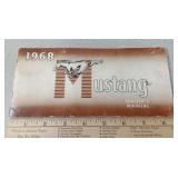 *1968 Ford Mustang Car Owners Manual