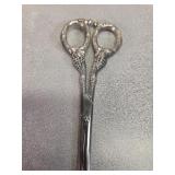 *Scissors handles marked sterling