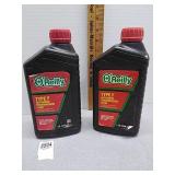 2- 1qt Transmission Fluid Type F w/contents