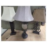 >3 table Lamps - tested, working