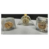 3 crystal clocks