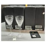8 qty Waterford Crystal Celtic Knot wine glasses