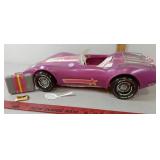 Purple Barbie doll Corvette toy car