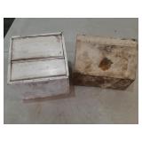 Metal storage boxes